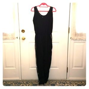 Black rhinestone jumpsuit